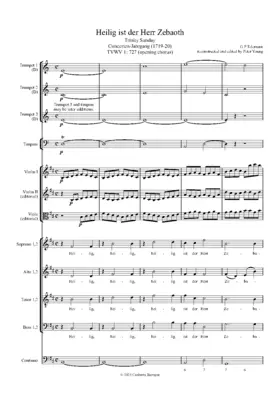 Heilig ist der Herr Zebaoth, TWV 1:727