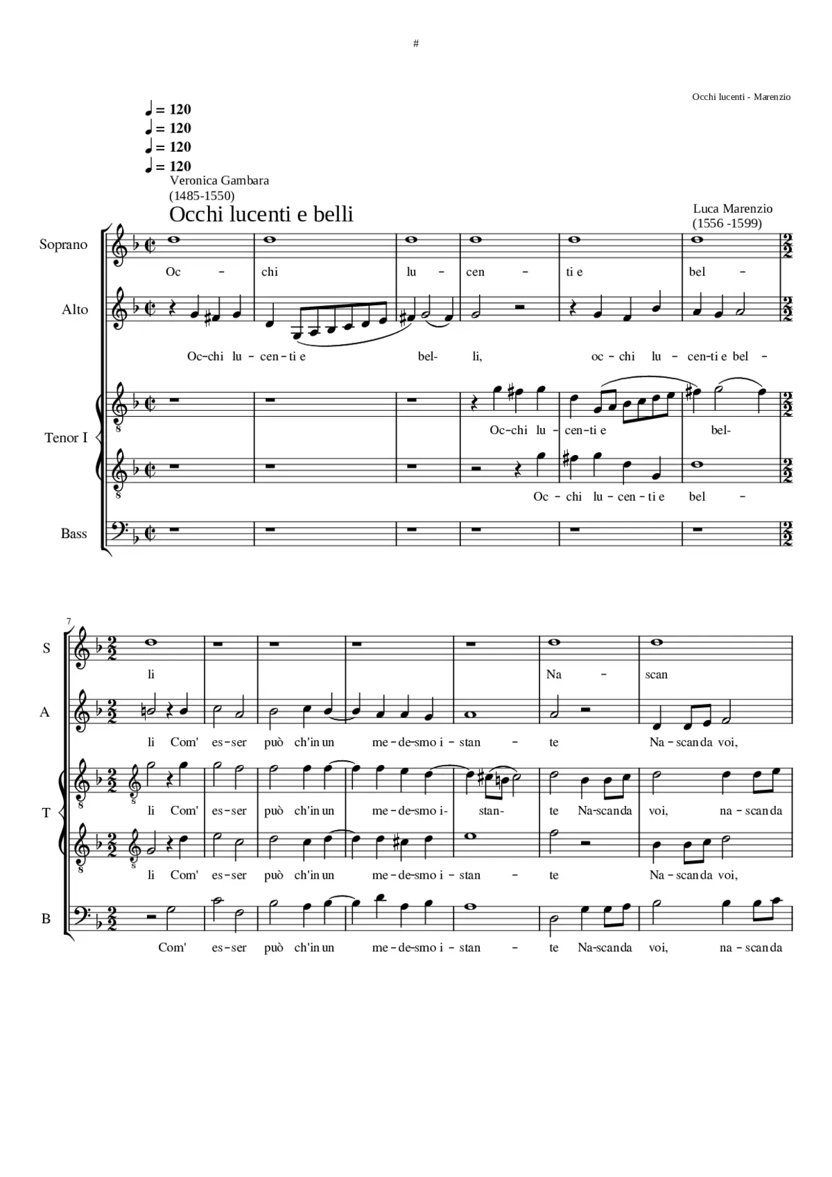 Occhi lucenti e belli - Page 1
