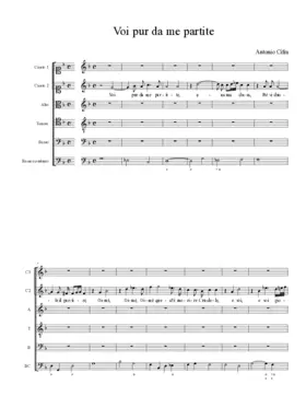 Voi pur da me partite