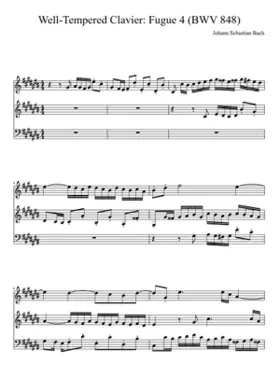 Prelude and Fugue in C-sharp major BWV 848