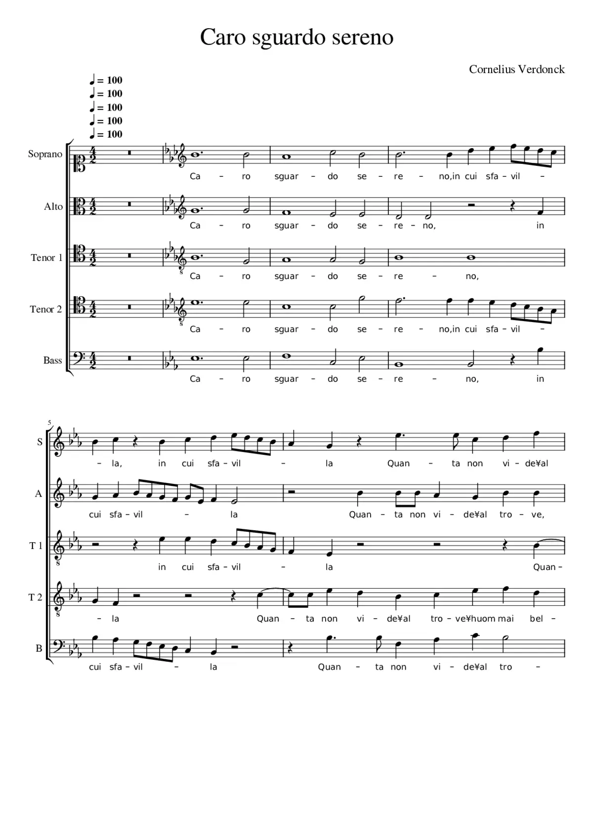 Caro sguardo sereno - Page 1