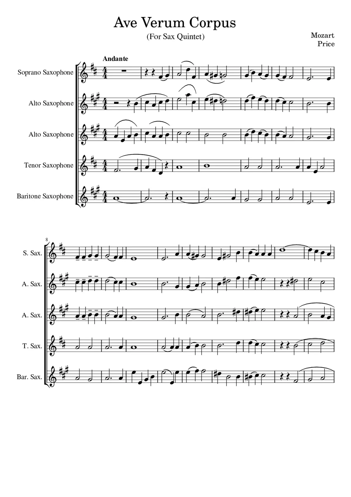 Ave verum corpus K.618 - Page 1