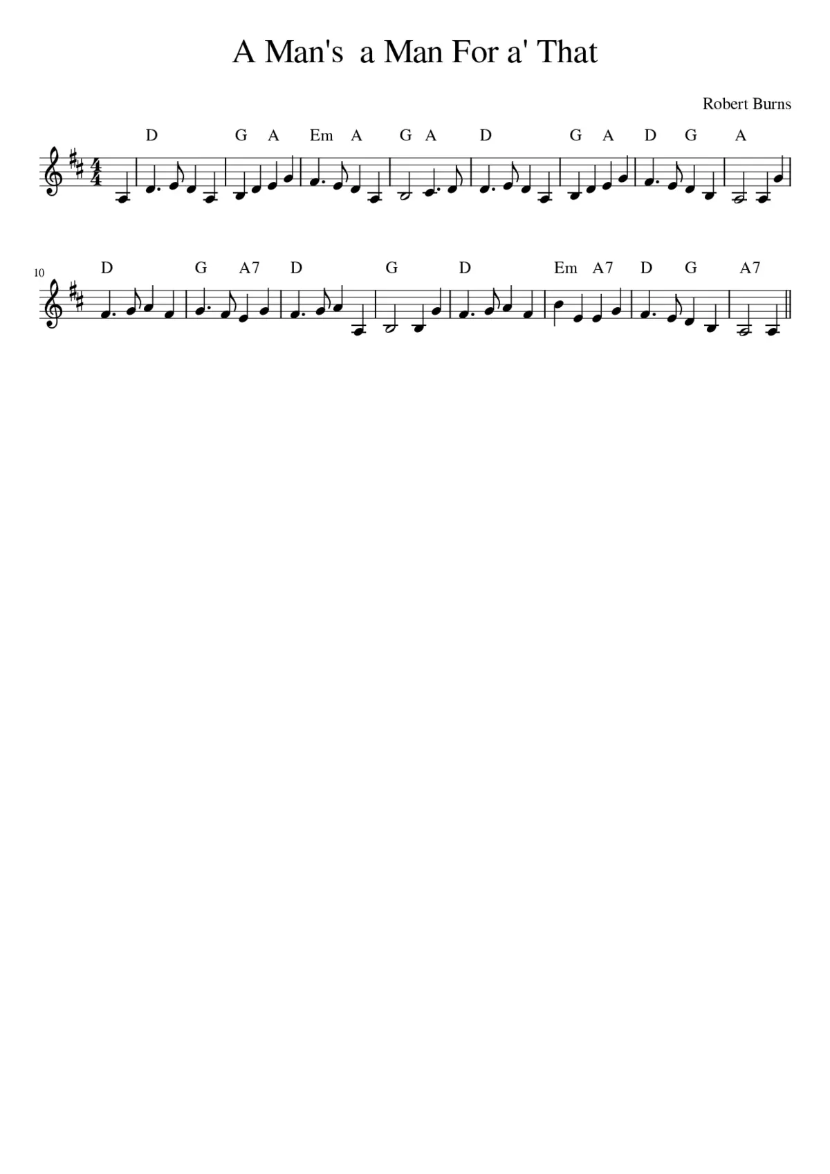 A Man's a Man For a' That - Page 1