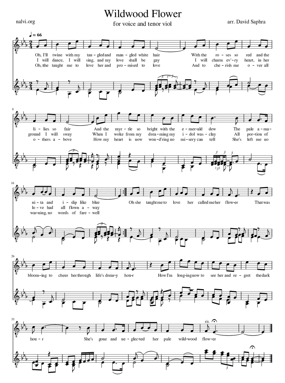 Wildwood Flower - Page 1