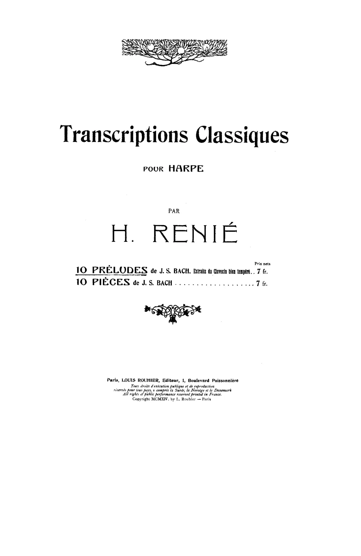 10 Préludes de J.S. Bach - Page 1