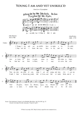 Young I am and yet unskill'd