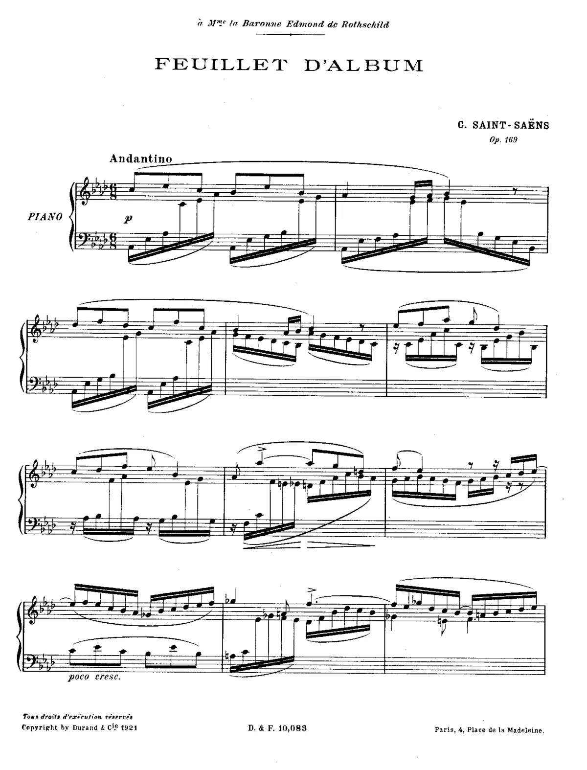 Feuillet d'Album - Page 1