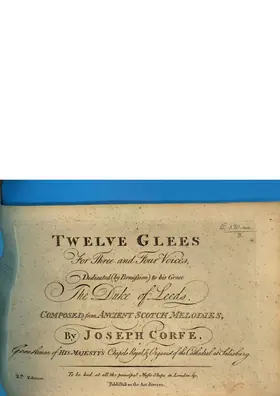 12 Glees, Book 1