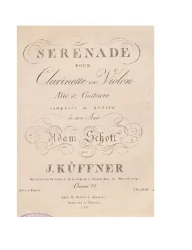 Serenade for Clarinet or Violin, Viola and Guitar