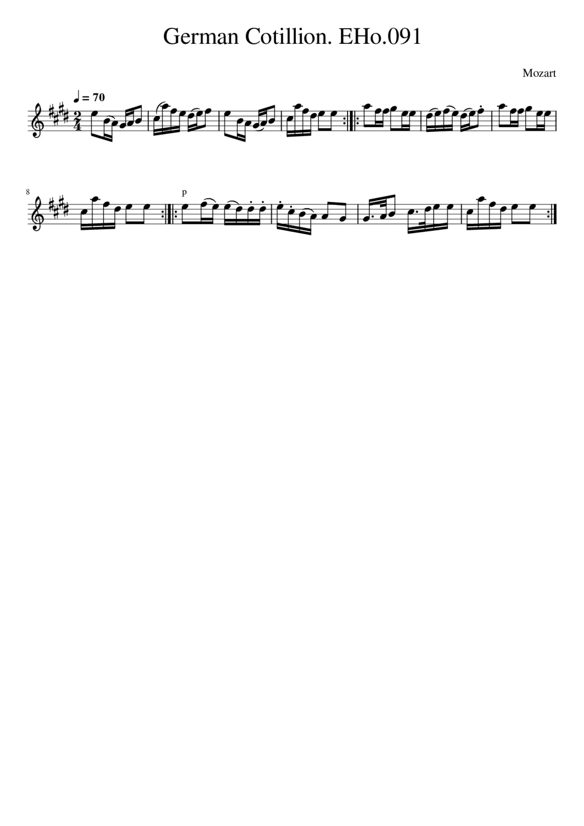 German Cotillion. EHo.091 - Page 1