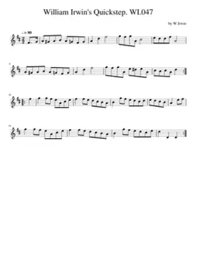 William Irwin's Quickstep. WI.047