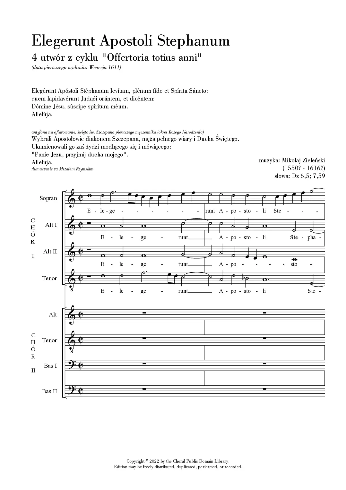Elegerunt Apostoli - Page 1