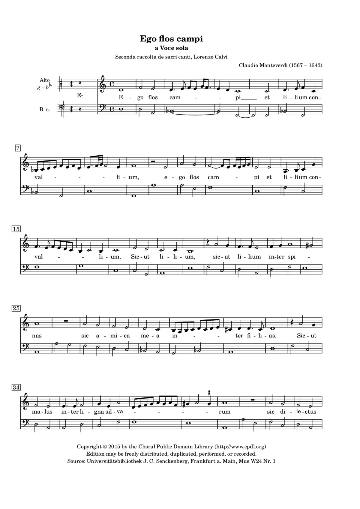 Ego flos campi - Page 1