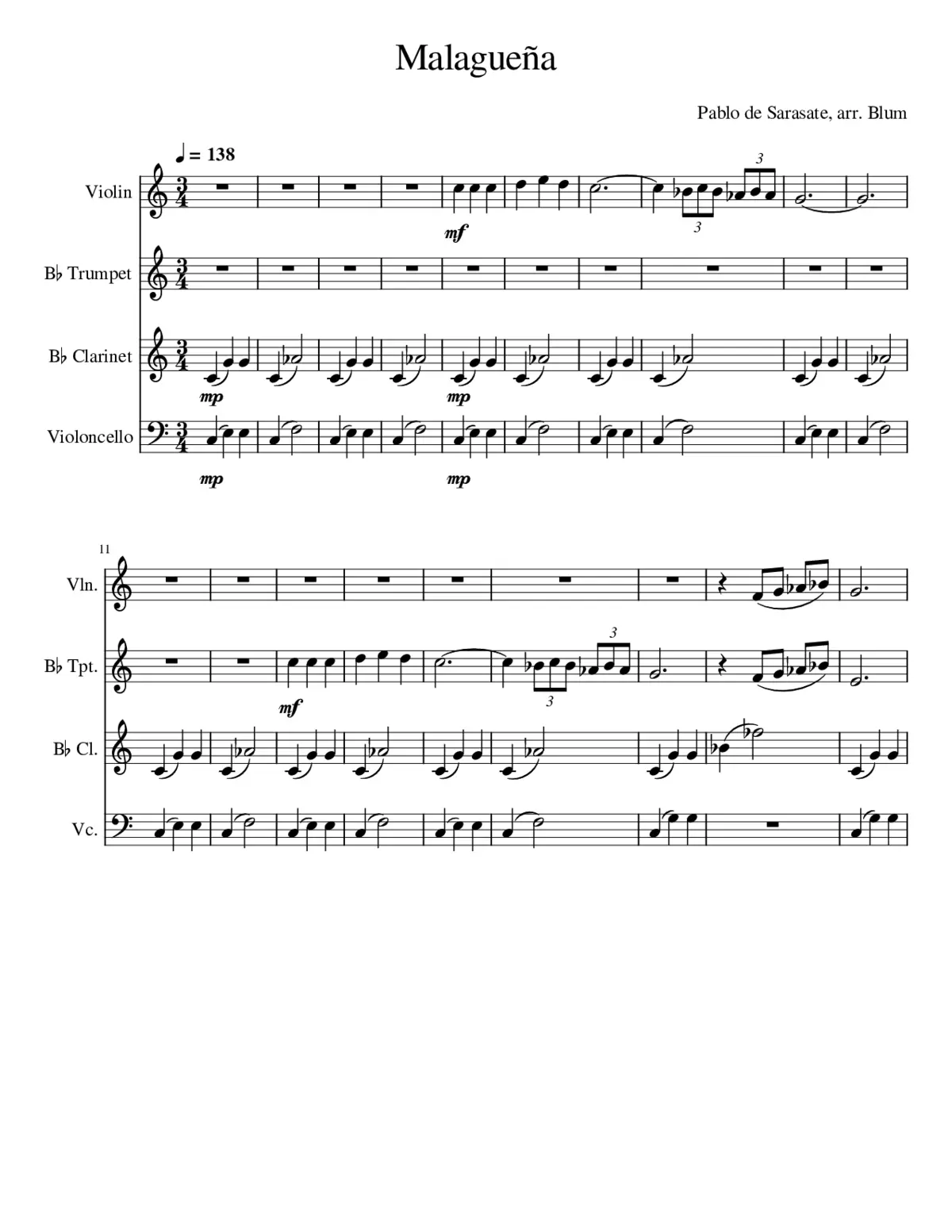 Malagueña - Page 1