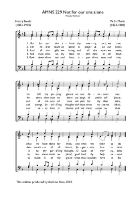 Not for our sins alone