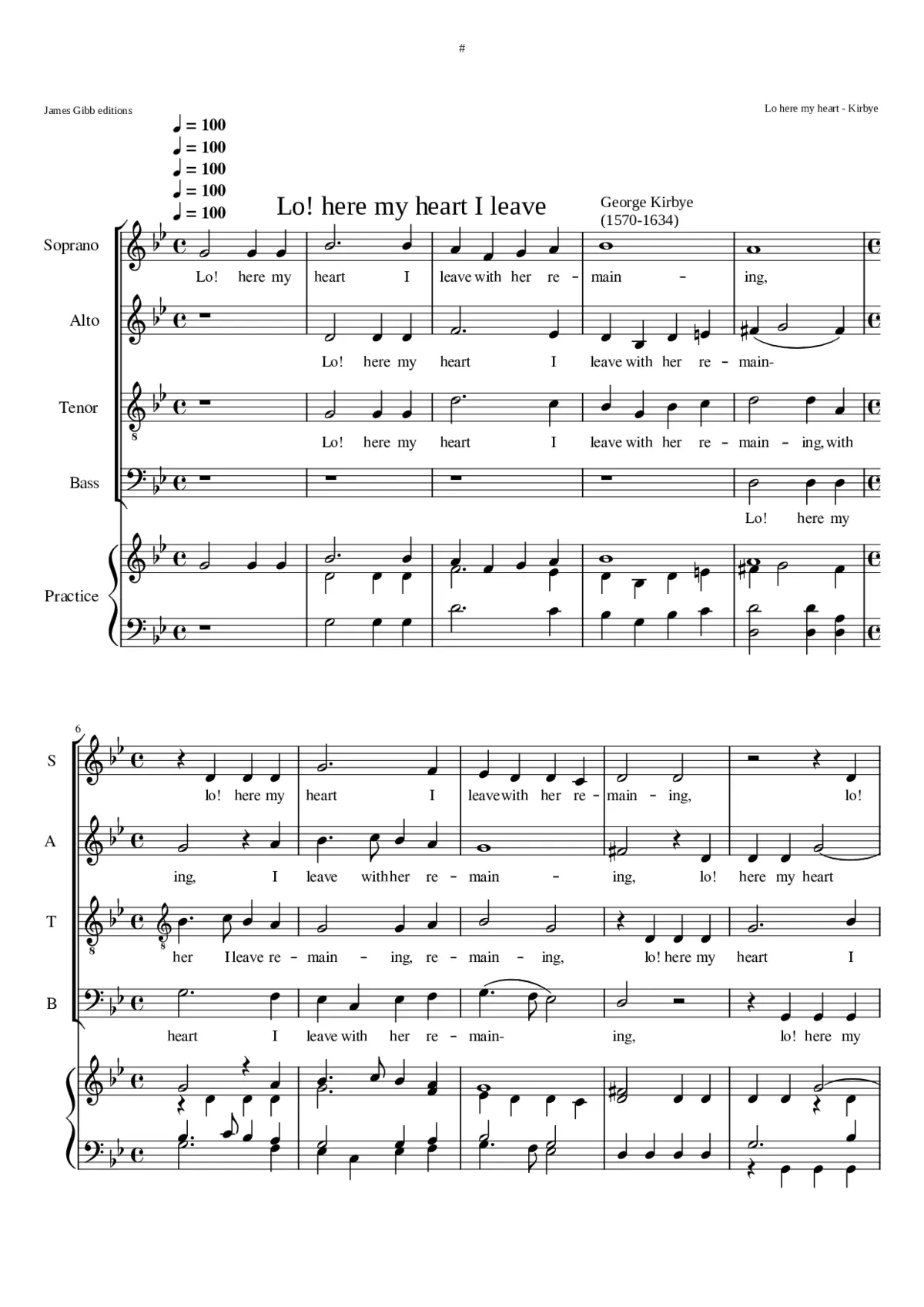 Lo! here my heart I leave - Page 1