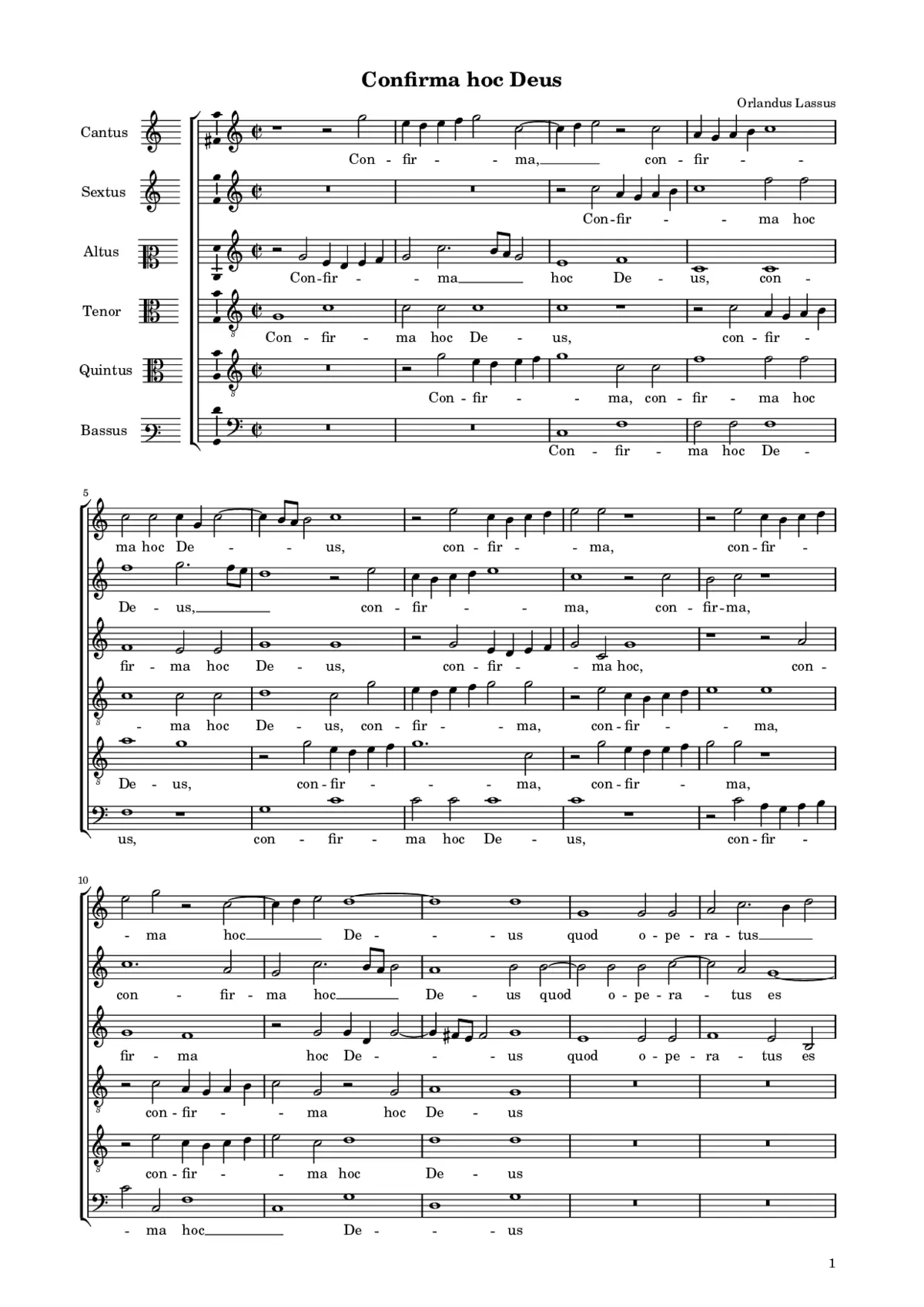 Confirma hoc Deus - Page 1