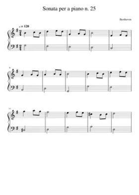 Sonata per a piano n. 25 - Beethoven