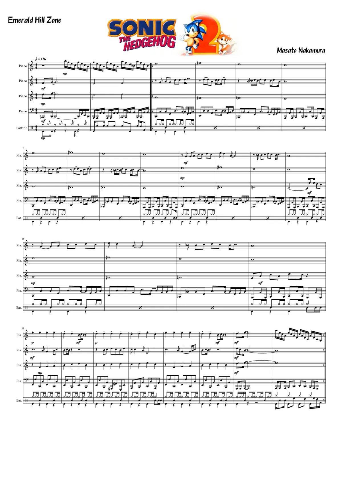 sonic the hedgehog 2 - emerald hill zone - Page 1