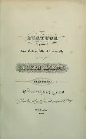 String Quartet in E major