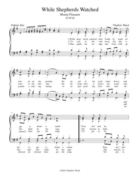 While shepherds watched their flocks