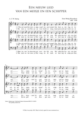 Een meisje en een schipper