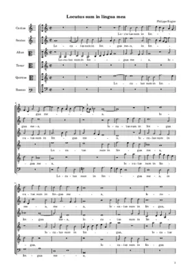 Locutus sum in lingua mea