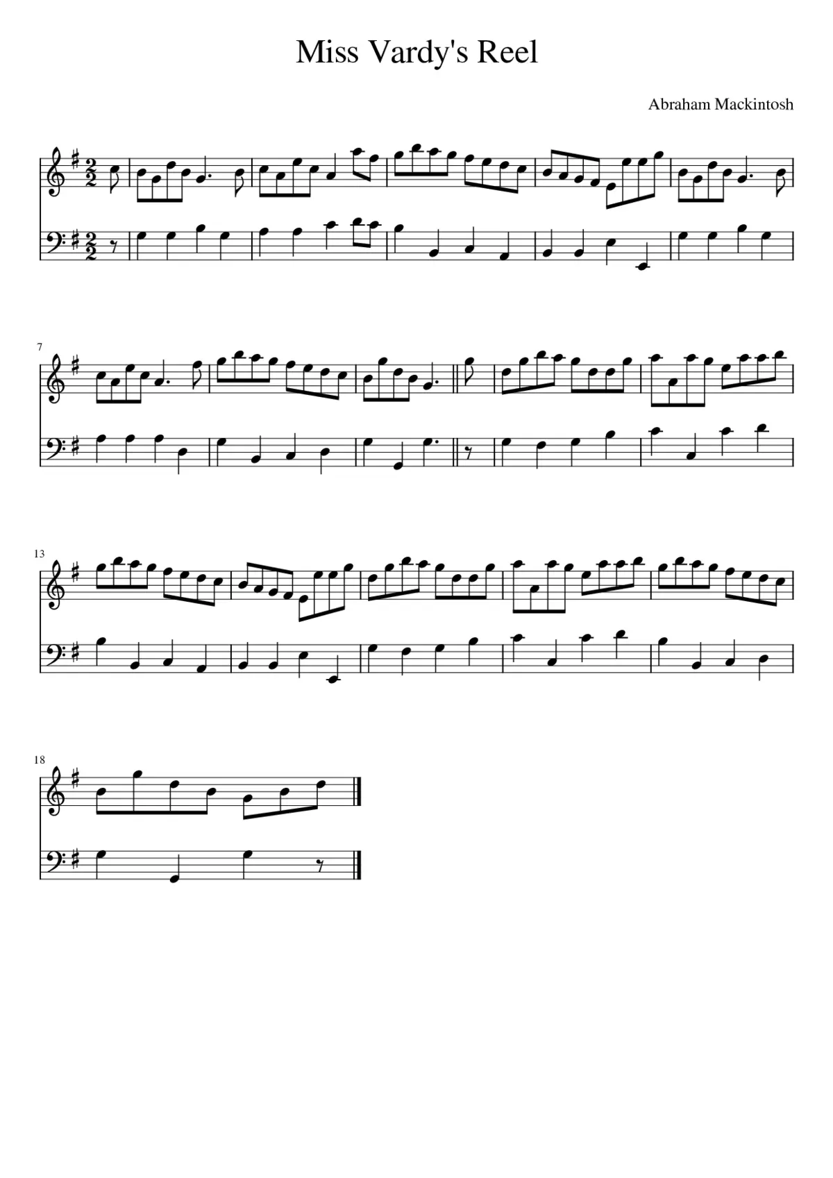 Miss Vardy's Reel - Page 1