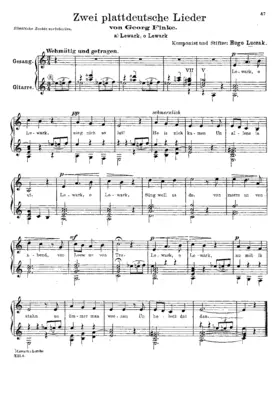 2 Plattdeutsche Lieder