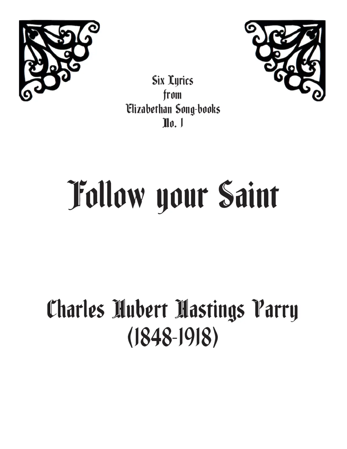 Follow your saint - Page 1