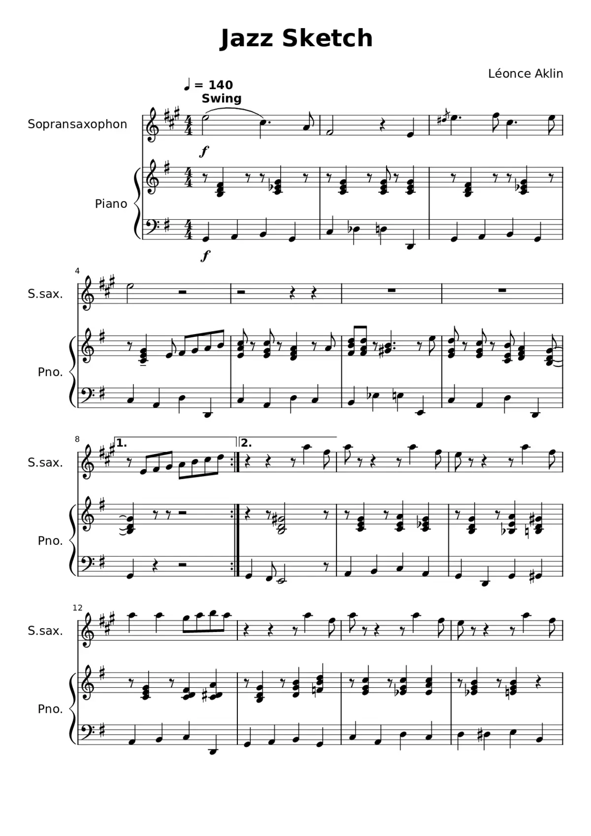 Jazz Sketch - Page 1