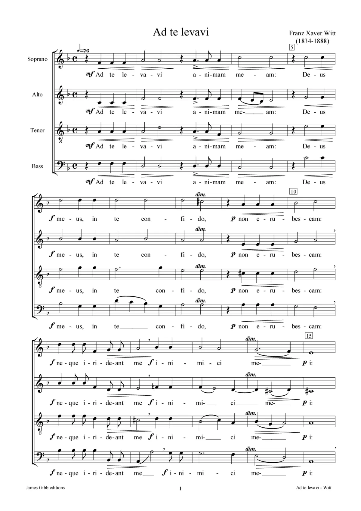 Ad te levavi animam meam - Page 1