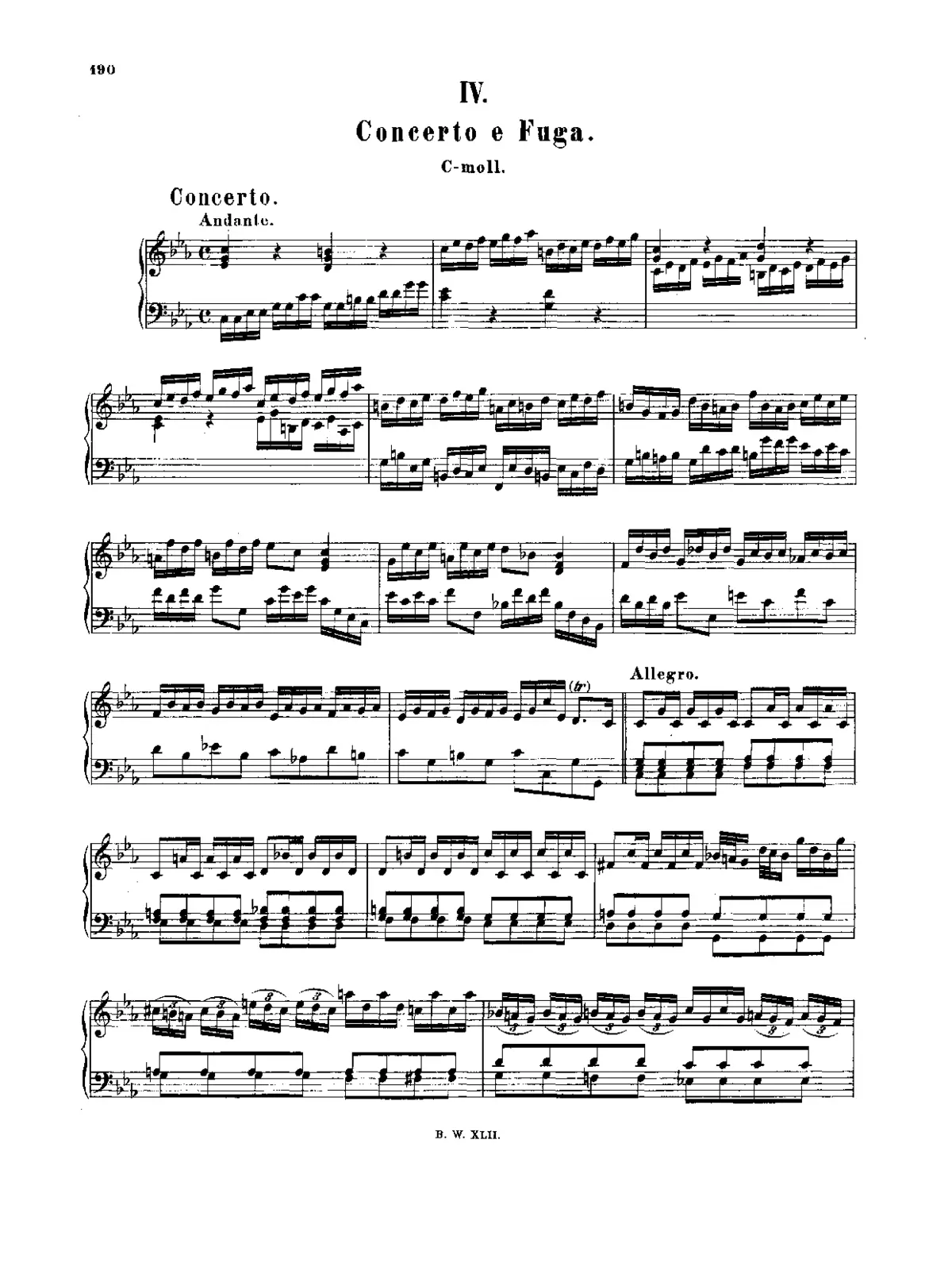 Concerto and Fugue - Page 1