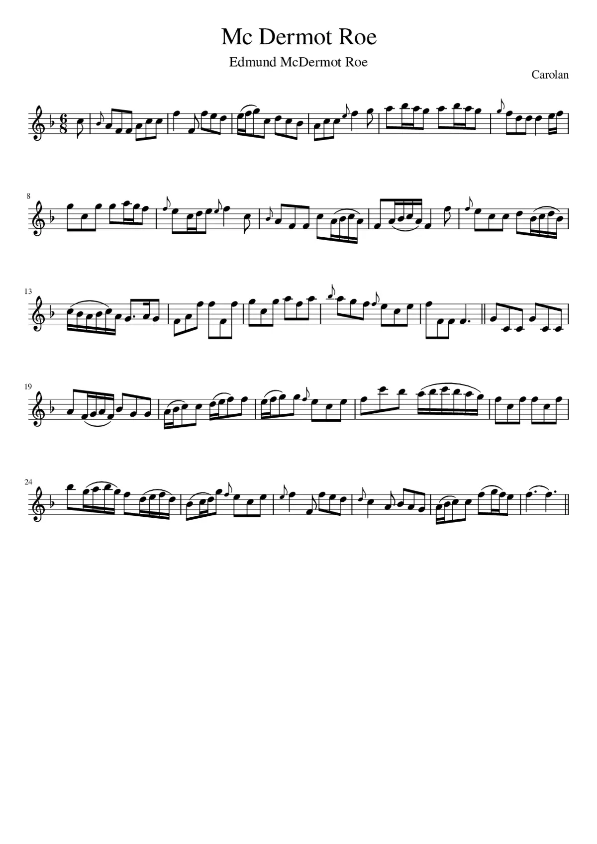 Mc Dermot Roe - Page 1