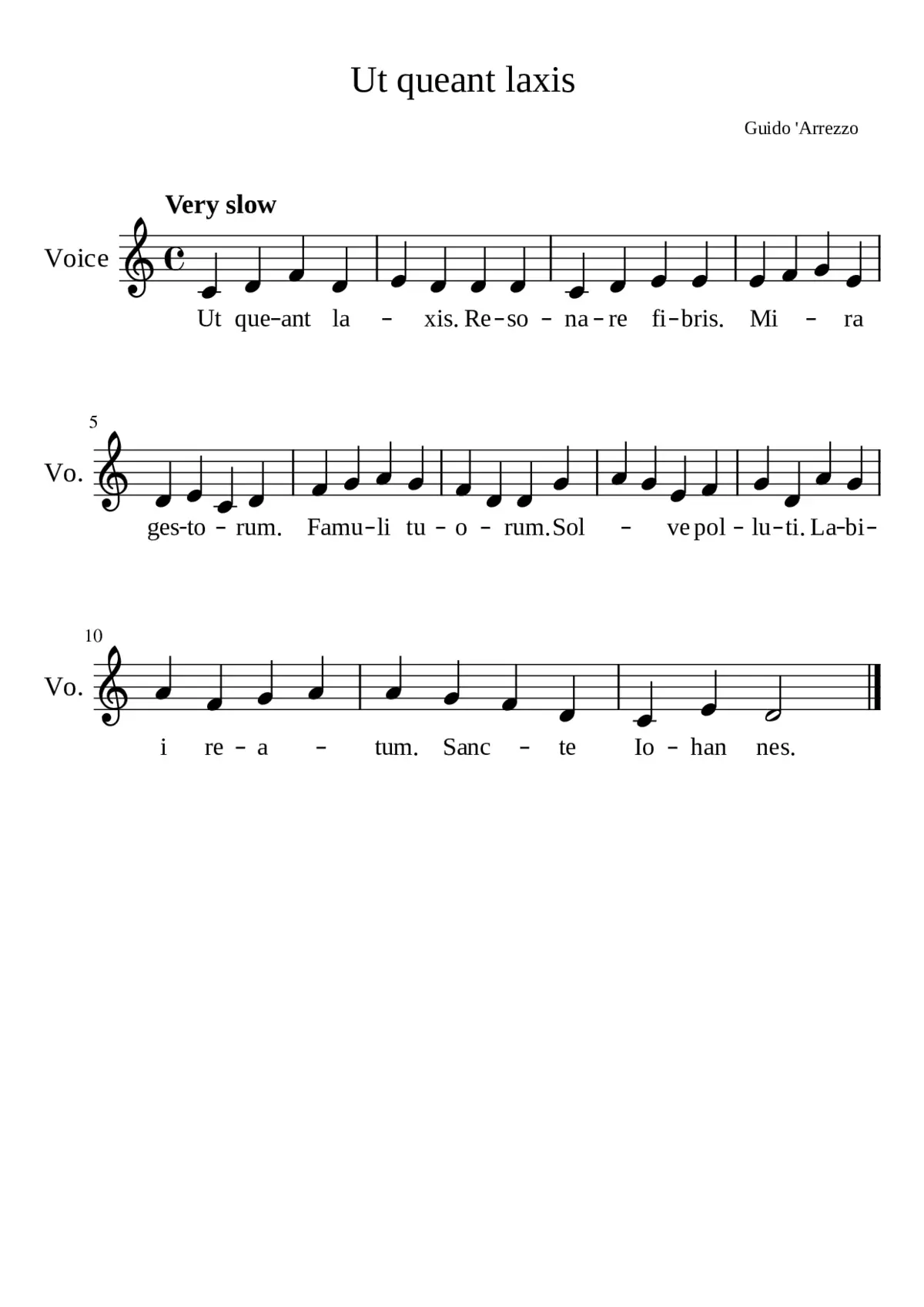 Ut queant laxis - Page 1