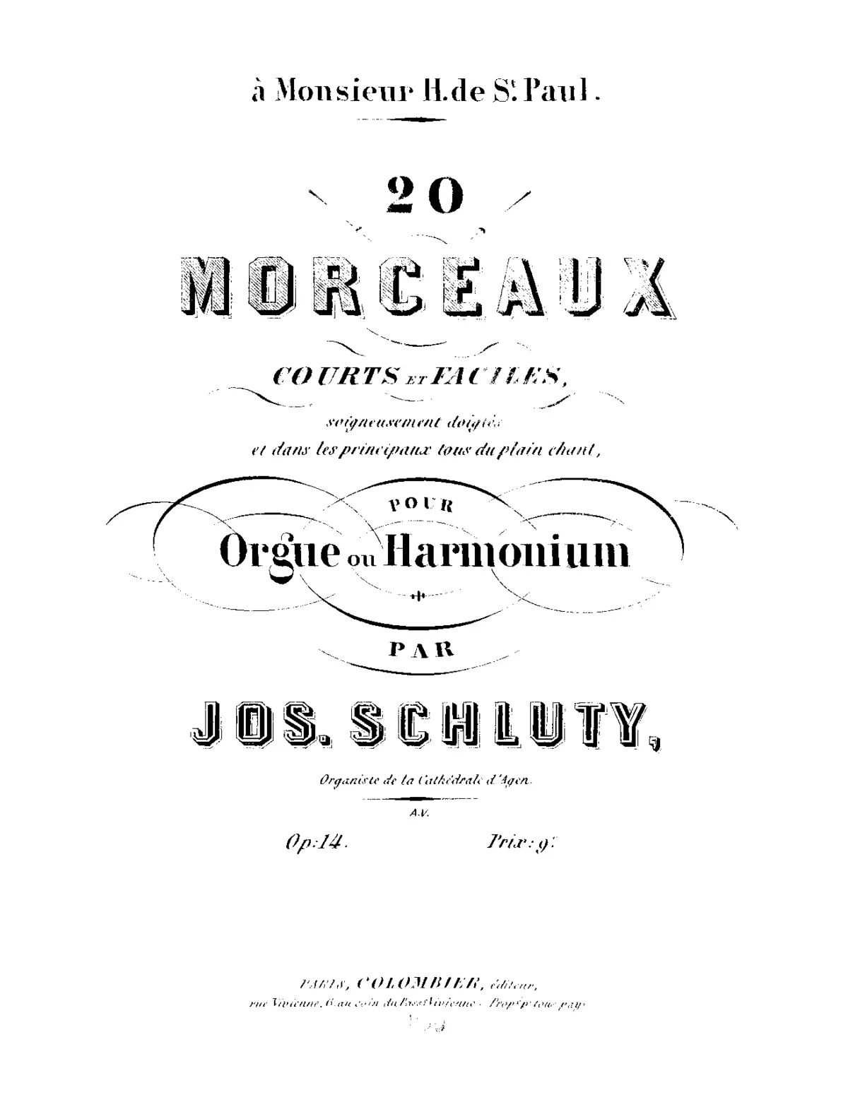 20 Morceaux - Page 1