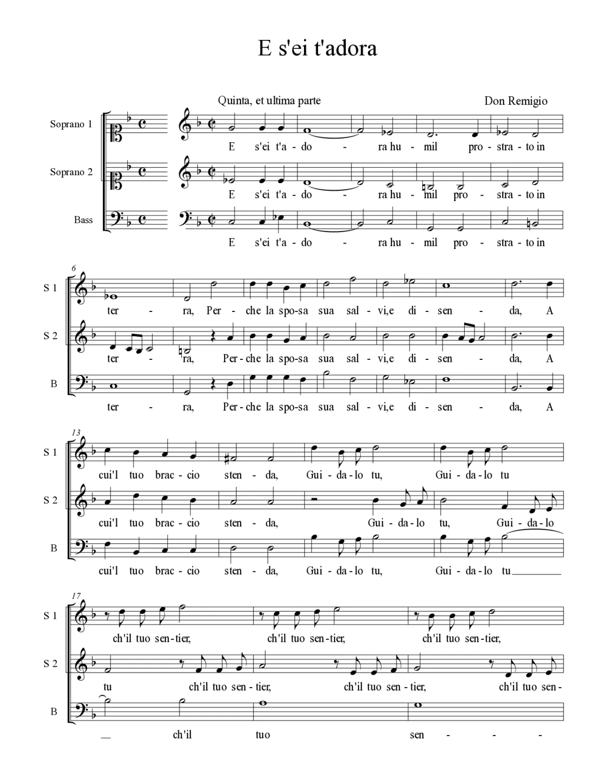 E s'ei t'adora - Page 1