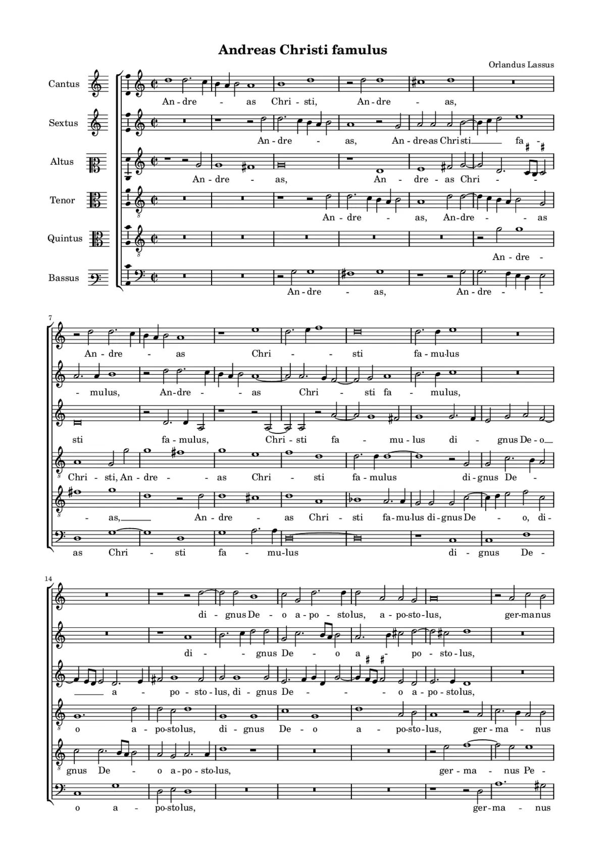 Andreas Christi famulus - Page 1