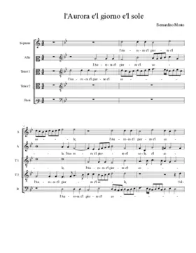 L'Aurora e'l giorno e'l sole