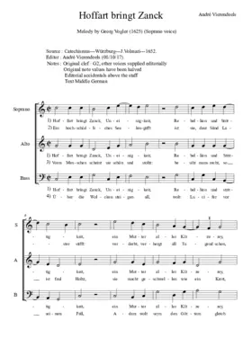 Hoffart bringt Zanck