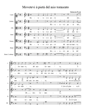 Movetevi à pietà del mio tormento