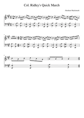 Col. Ridley's Quick March