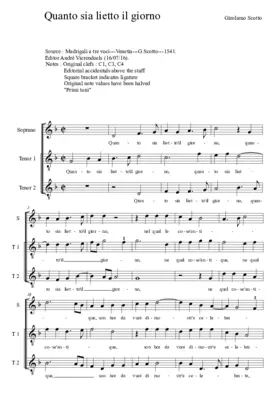 Quanto sia lieto il giorno