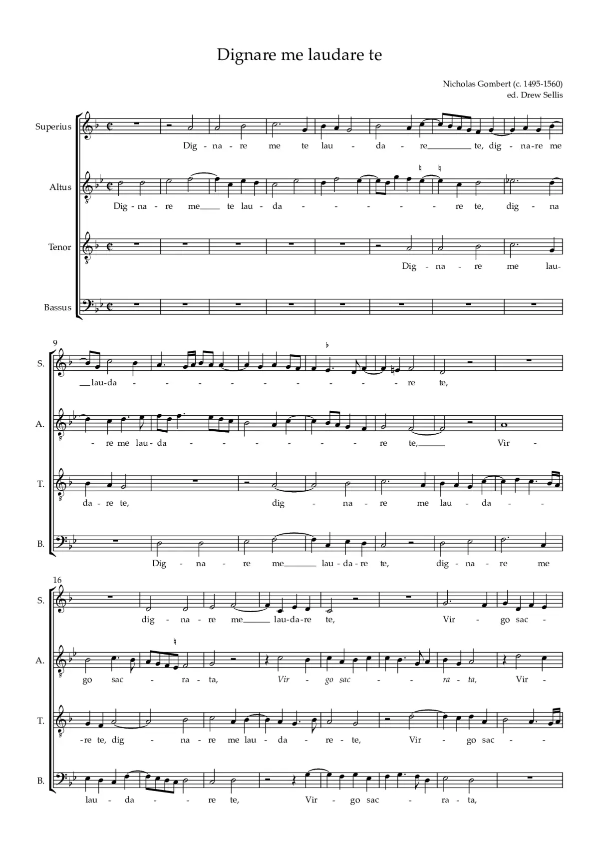 Dignare me laudare te - Page 1