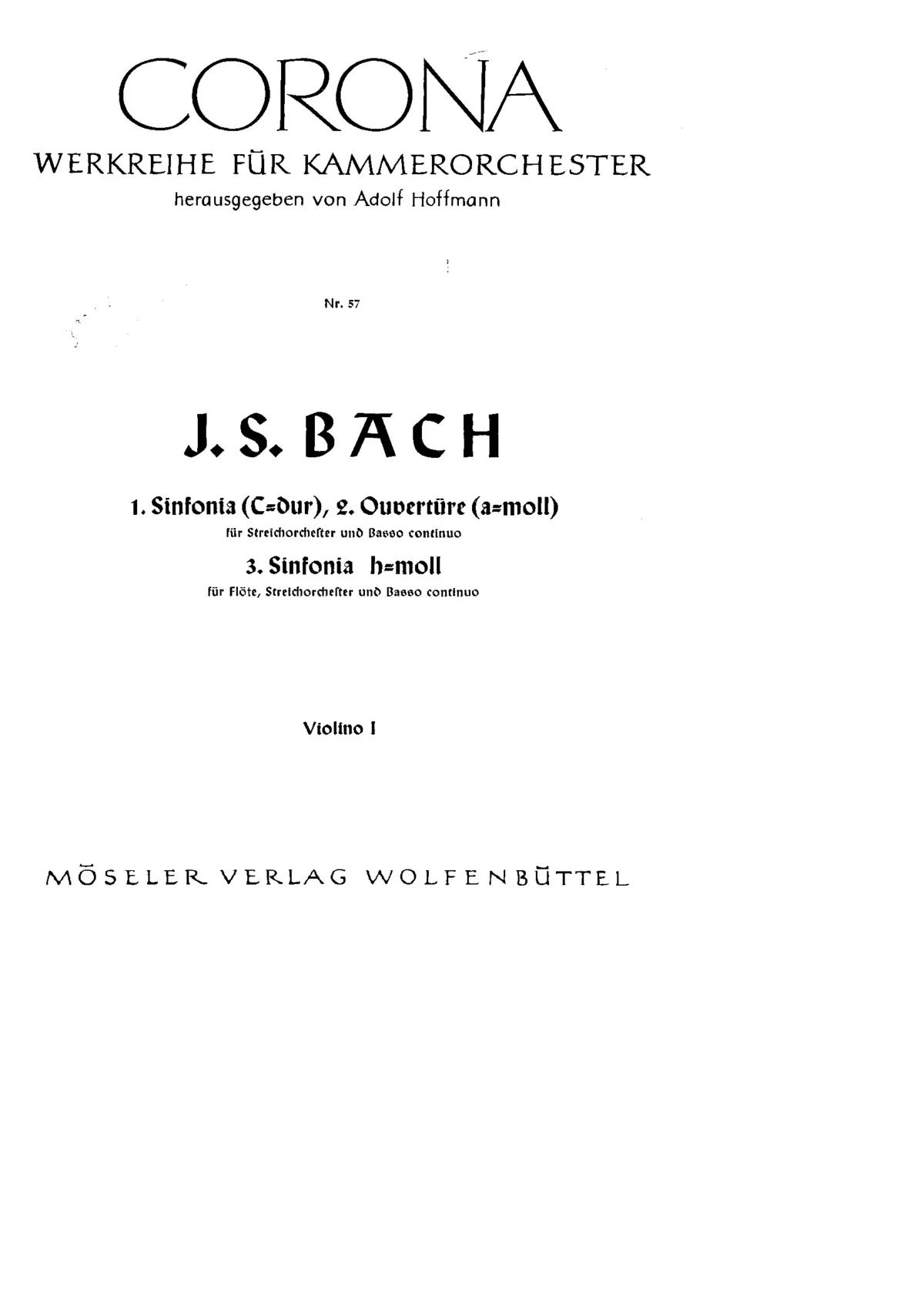 3 Sinfonias from the Cantatas - Page 1