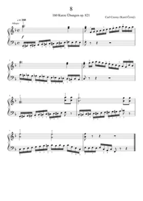 160 Kurze Übungen Op.821