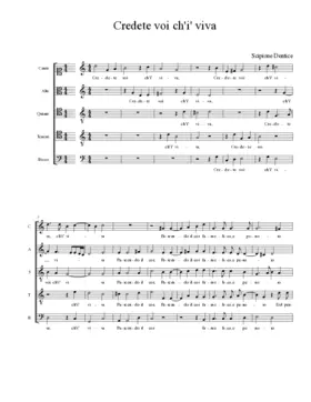Credete voi ch'i' viva