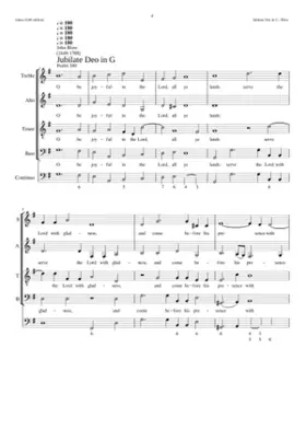 Jubilate Deo in G