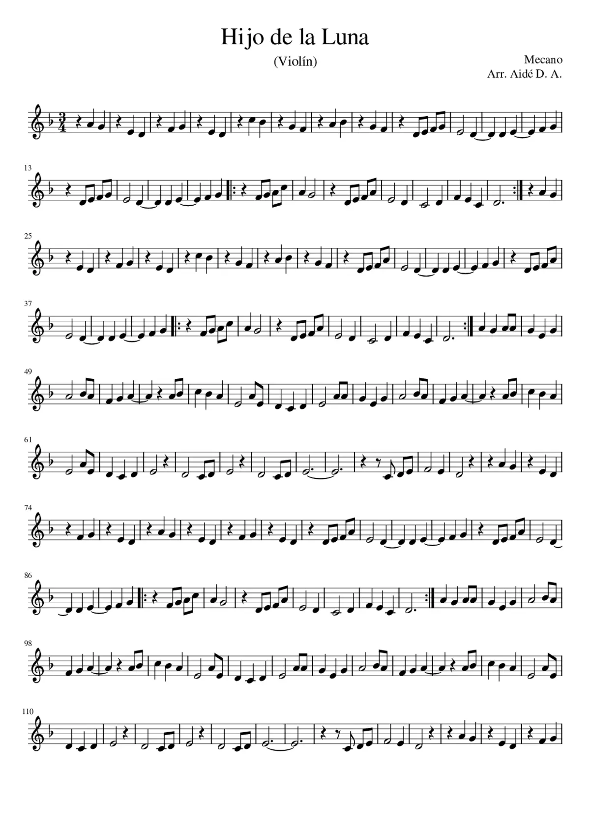 hijo de la luna - Page 1