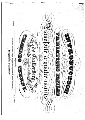 Introduction et variations faciles sur une valse de Gallenberg